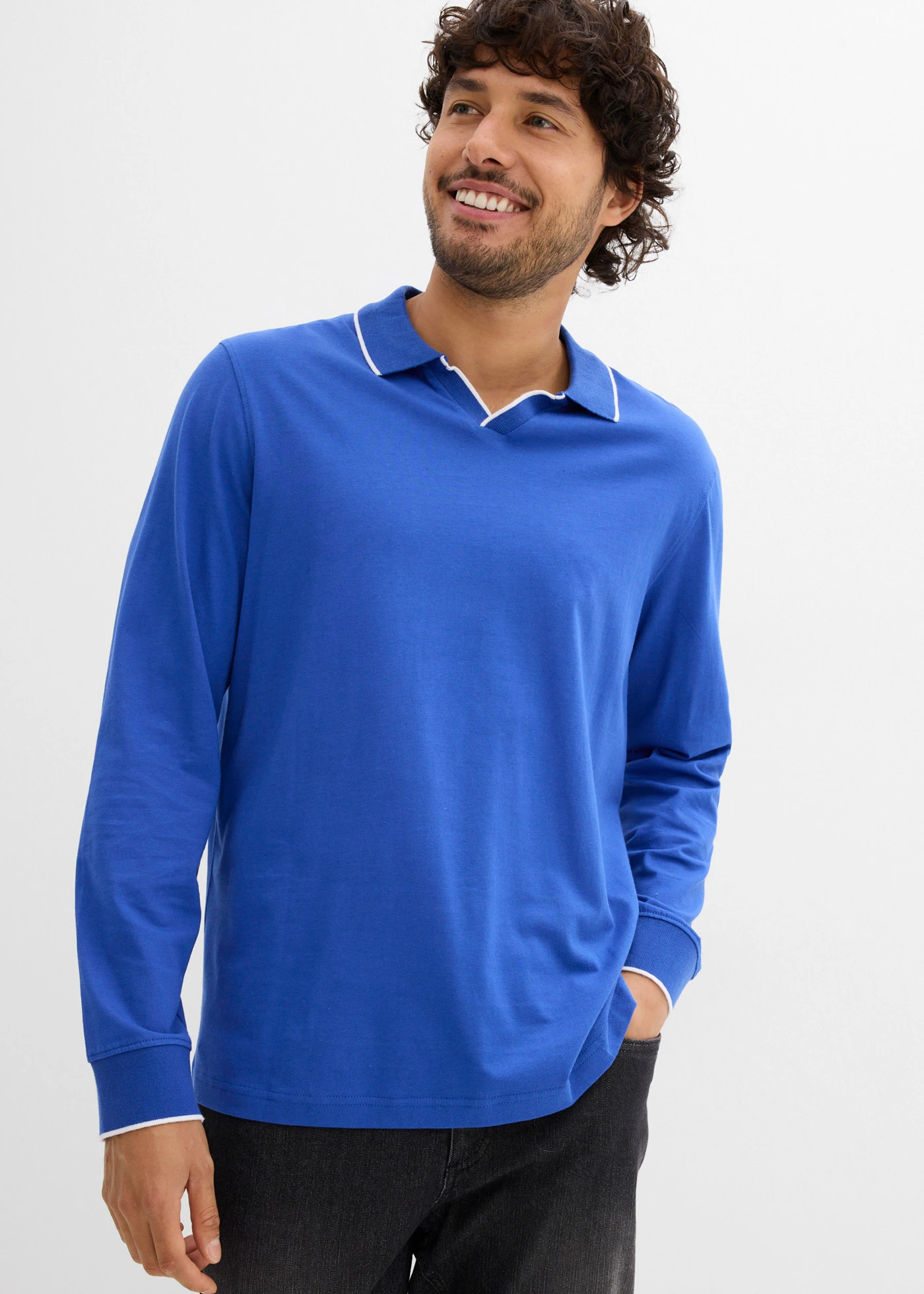 Poloshirt van biologisch katoen, recyclebaar • edelsteenblauw • bonprix online shop