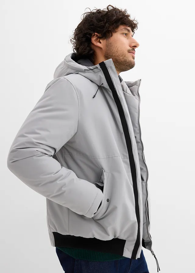 Blouson d’hiver à capuche et détails sportifs • gris ombré • product-page.page-title-suffix