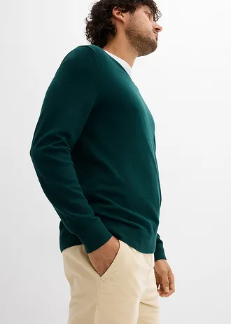 Manšestrové kalhoty bez zapínání, Regular Fit, Straight • světle písková • bonprix obchod