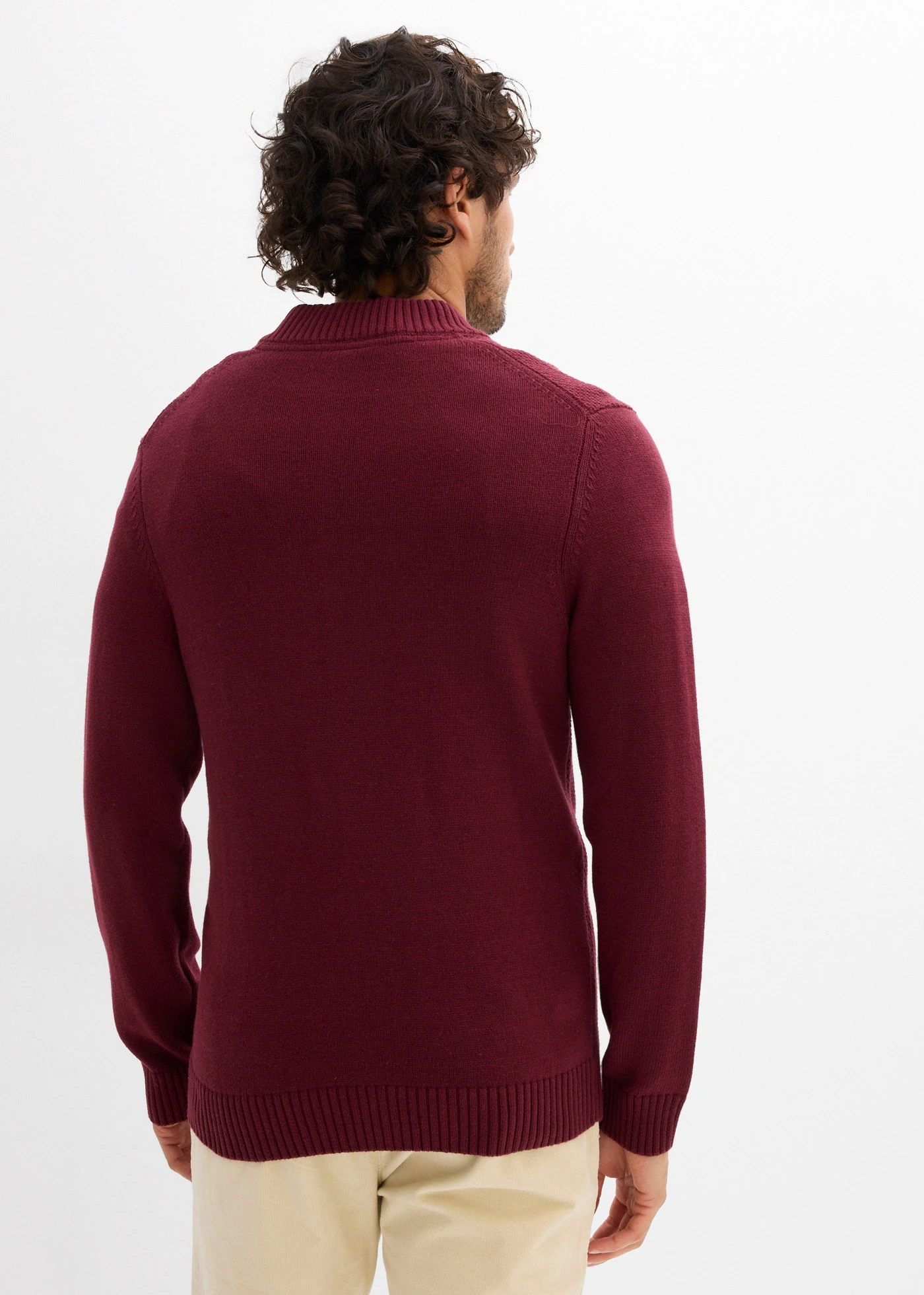 Vest met comfort fit • donkerbessen • bonprix online shop