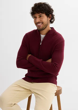 Vest met comfort fit • donkerbessen • bonprix online shop