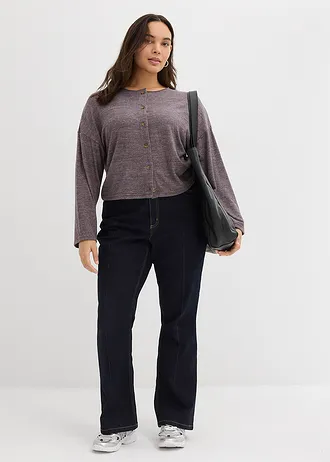 Džíny Bootcut, High Waist, barva: tmavě modrý denim used