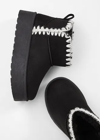 Cizme groase cu platformă pentru copii • negru • magazin bonprix