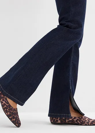 Džíny Bootcut, High Waist • sytě modrý denim unwashed • bonprix obchod