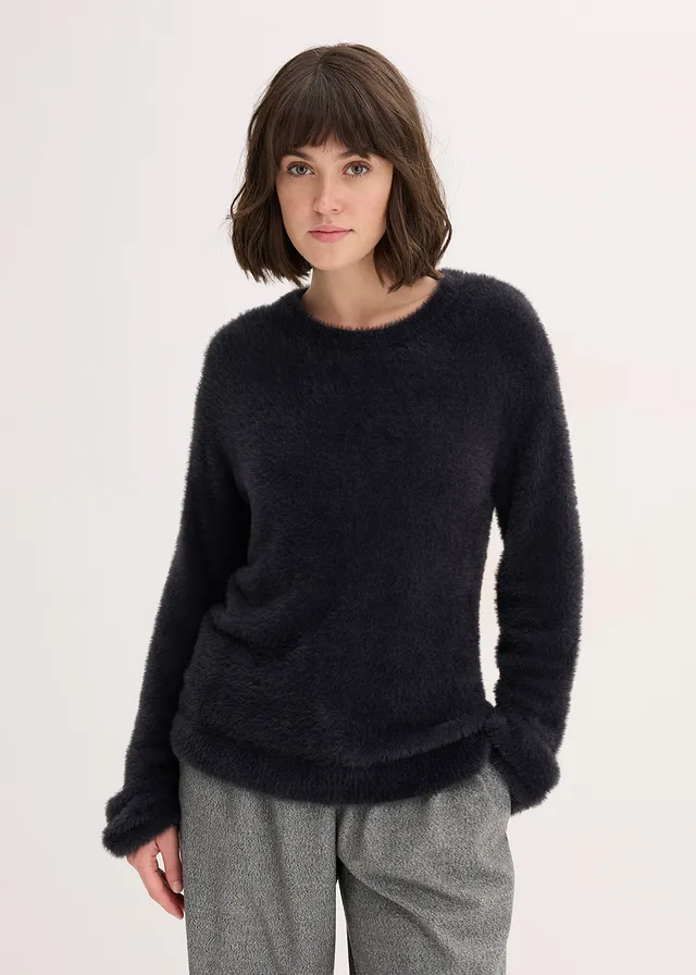 Pull aspect peluche • noir • product-page.page-title-suffix
