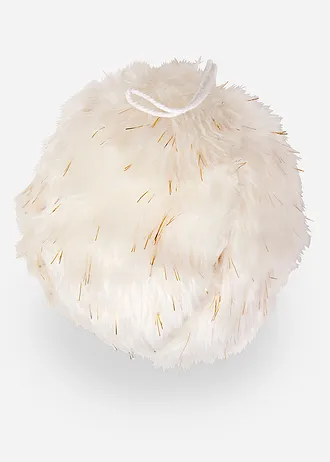 Závěsná dekorace: plyšová koule • krémová • bonprix obchod