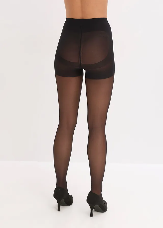 Semi-transparante panty met comfortabele boord + lichte compressie, 30 DEN • zwart • product-page.page-title-suffix