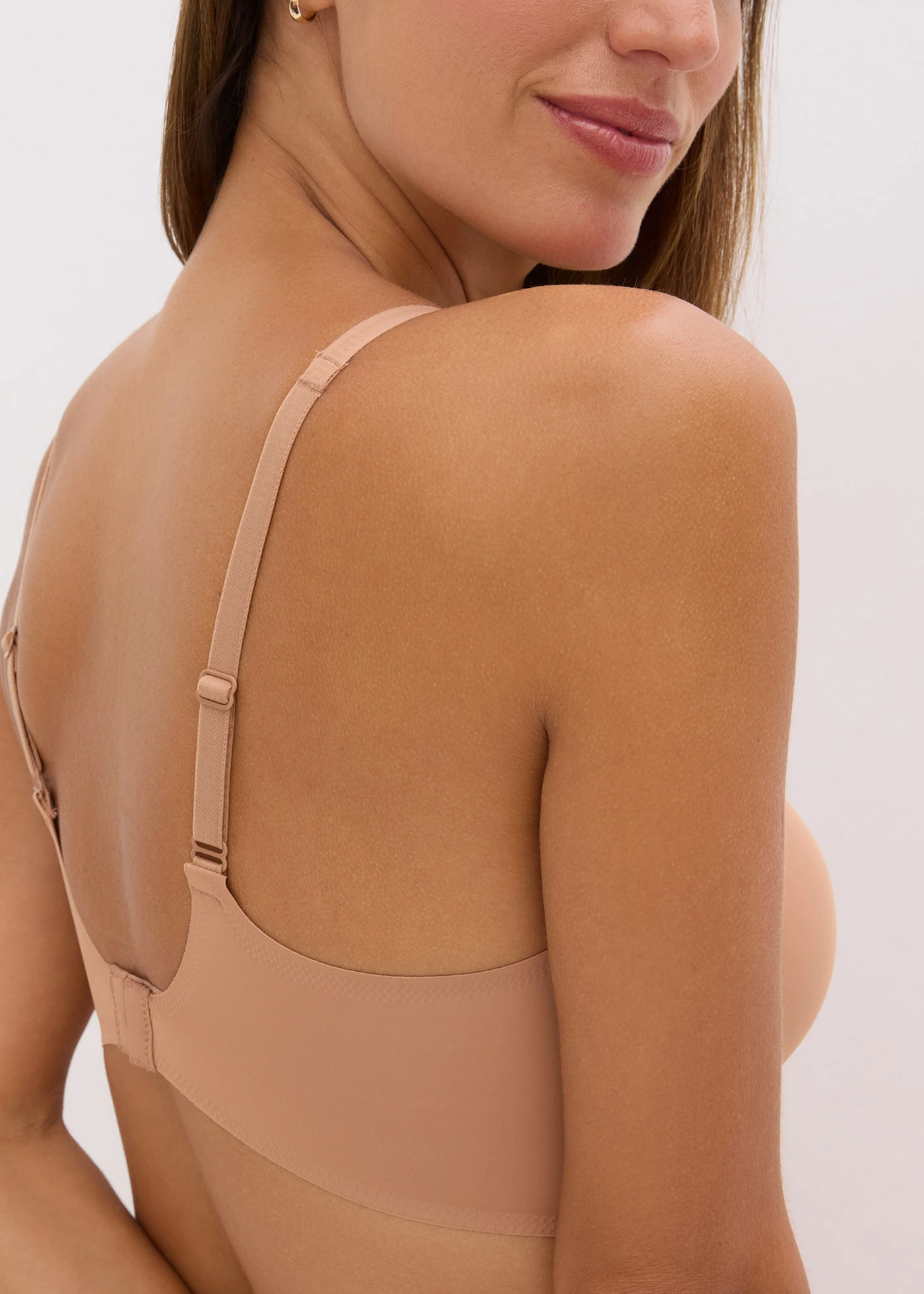 Vyztužená braletka Feel Comfort, řezaná laserem • čokoládový sorbet • bonprix obchod