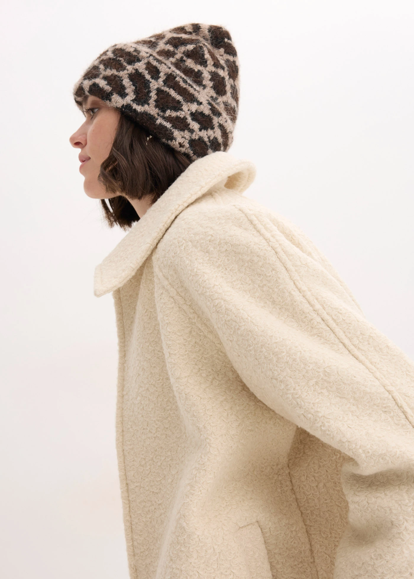 Čepice • béžovo-hnědá s leopardím vzorem • bonprix obchod