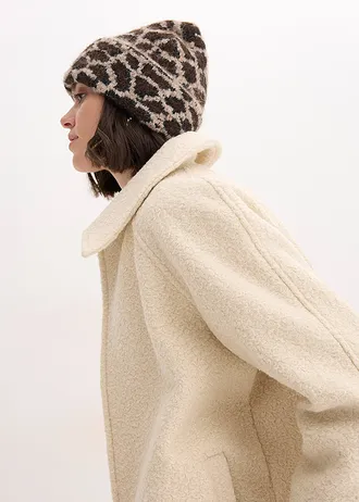 Bonnet • beige-marron léopard • Boutique bonprix