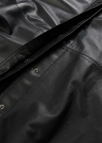 Kožená košile z jehnětiny nappa • černá • bonprix obchod