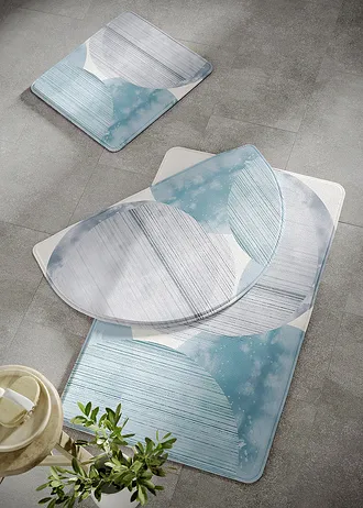 Tapis de bain à mémoire de forme • bleu • Boutique bonprix