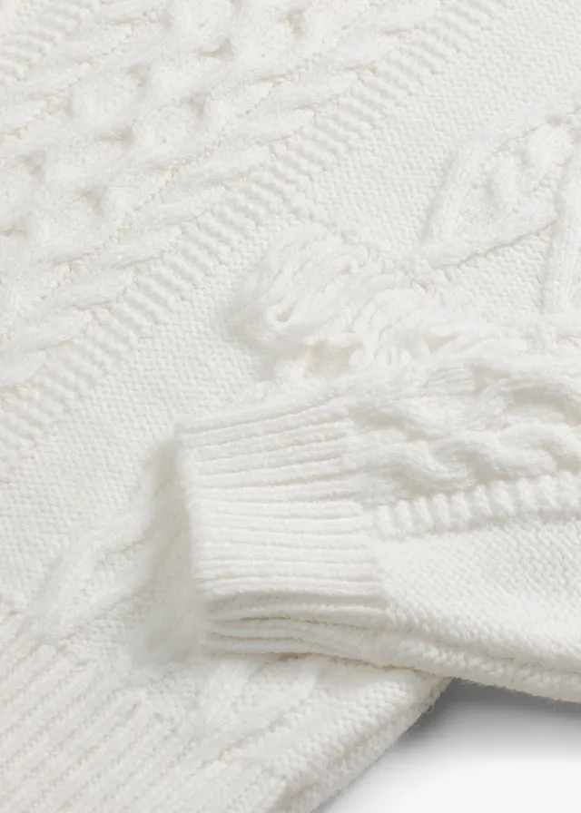 Pull oversize à franges • blanc nacré • product-page.page-title-suffix
