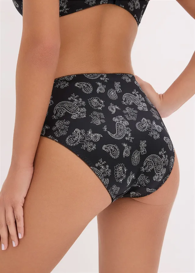 Maxislip met sierlijk kant (set van 2) • zwart paisley • product-page.page-title-suffix