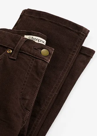 Keprové kalhoty z elastické bavlněné směsi • tmavě hnědá sepraná • bonprix obchod