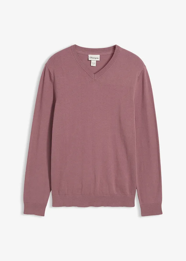 Pulover din tricot fin, din mix moale cu bumbac