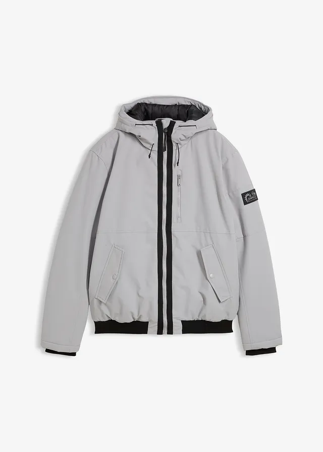Winterbomber met capuchon en sportieve details