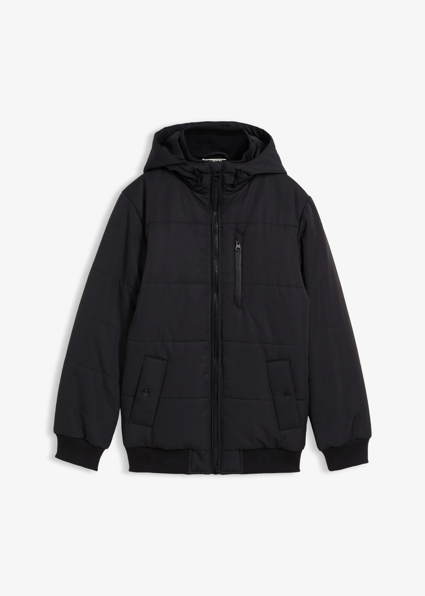 Blouson d’hiver matelassé à capuche • noir • Boutique bonprix