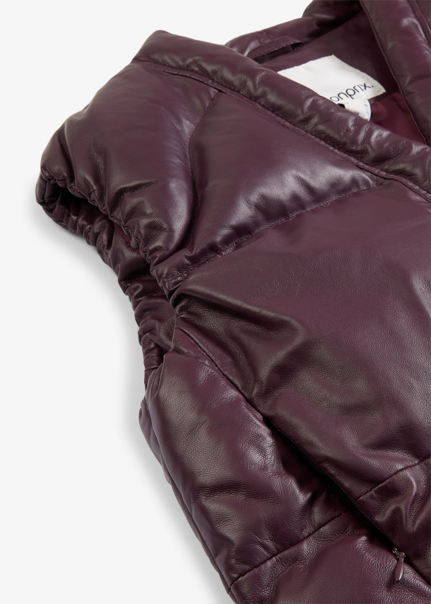 Bodywarmer van lamsleer • wijnrood • bonprix online shop