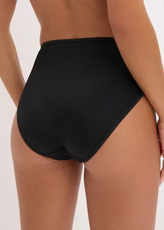 Maxikalhotky s jemnou krajkou • černo-hyacintově fialová • bonprix obchod