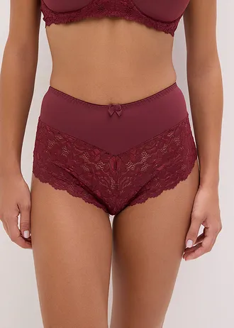 Maxi culotte à dentelle • prune • Boutique bonprix