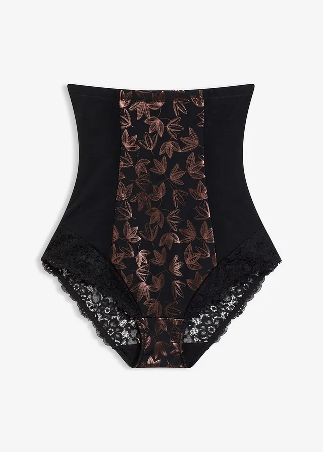 Slip sculptant taille haute, effet scintillant et maintien fort