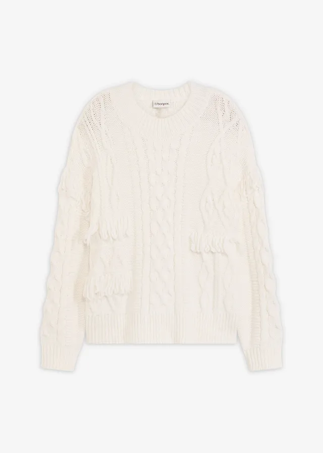 Pull oversize à franges