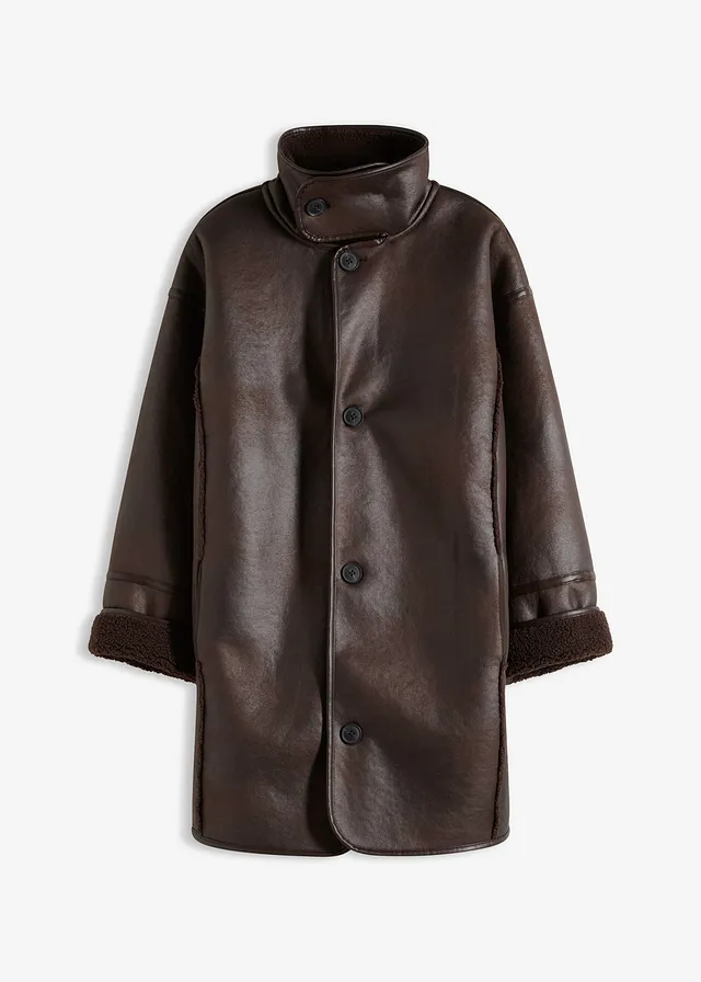 Geacă din imitație de blăniță de miel