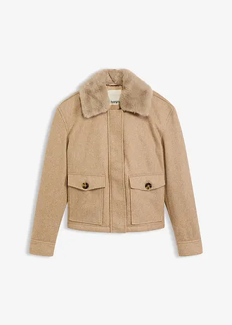 Veste d’hiver • kaki clair chiné • Boutique bonprix