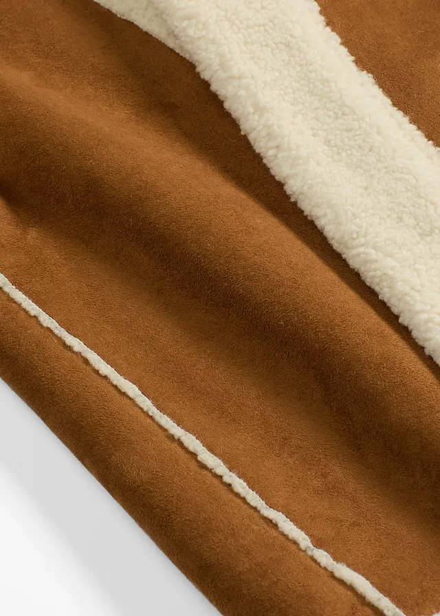 Gilet van imitatiebont • cognac/ecru • product-page.page-title-suffix
