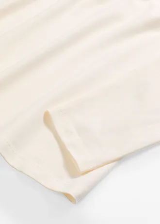 Přiléhavé tričko s dlouhým rukávem • perlově bílá • bonprix obchod