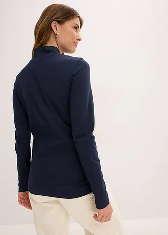 Longsleeve, Kleur: inktblauw