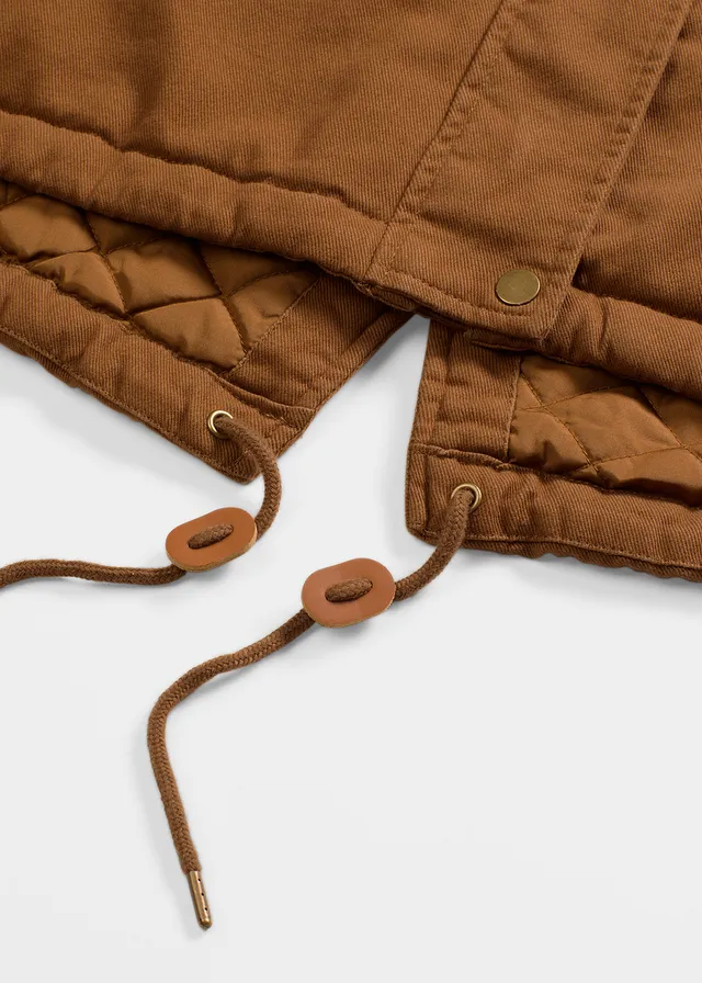 Parka longue et rembourrée • cognac • product-page.page-title-suffix