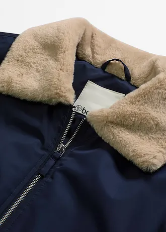 Kurtka outdoorowa ocieplana • niebieski atramentowy • sklep bonprix