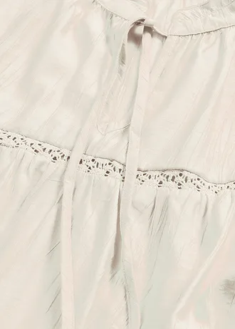 Halenka bez zapínání, z jemné viskózové směsi • perlově bílá • bonprix obchod