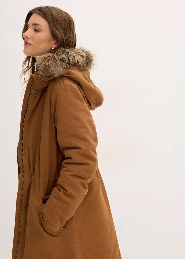 Parka longue et rembourrée • cognac • product-page.page-title-suffix