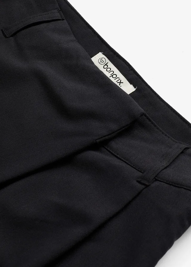 Pantalon large à pinces et fermeture croisée • noir • product-page.page-title-suffix