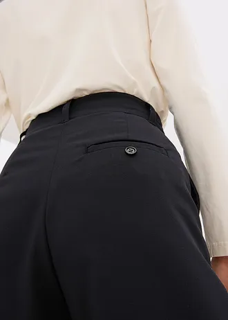 Kalhoty Marlene ze splývavé viskózové směsi • černá • bonprix obchod