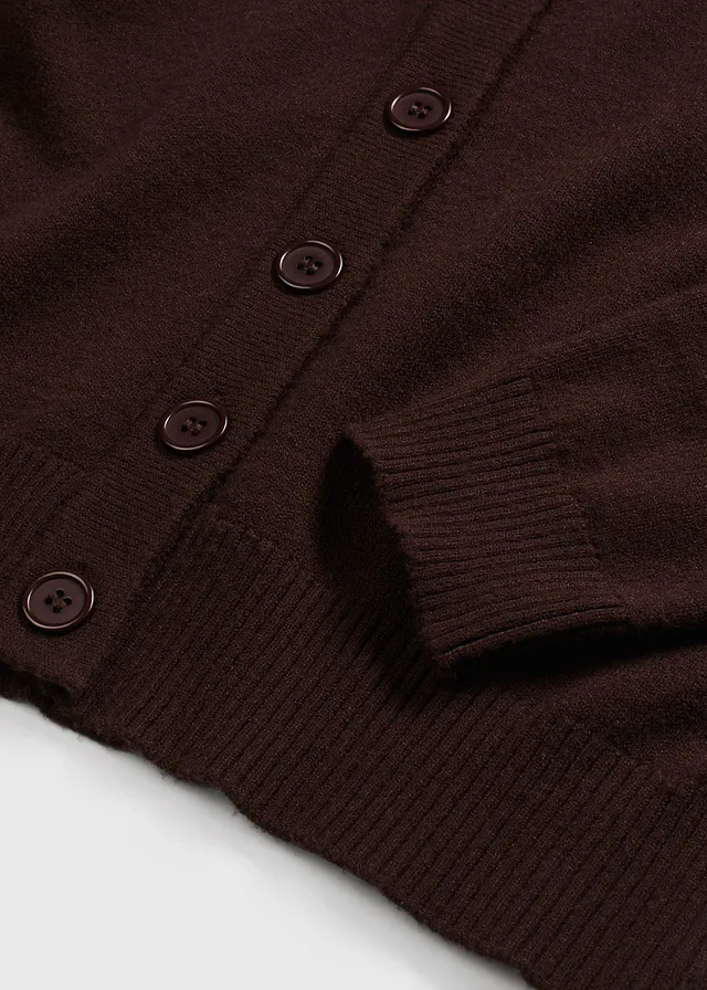 Gilet long en maille douce • marron foncé • product-page.page-title-suffix