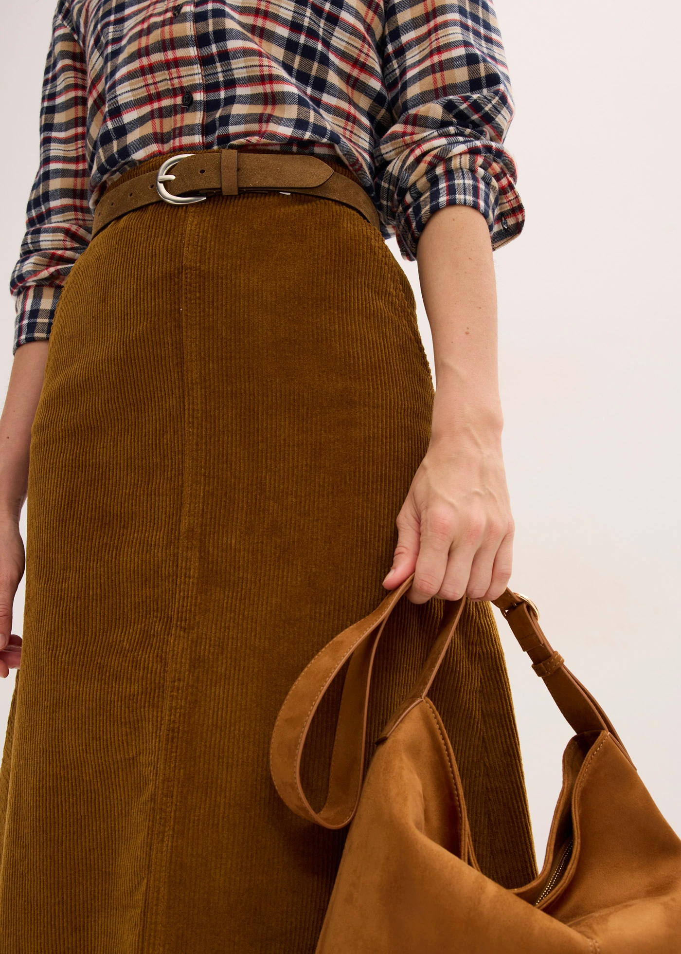 Manšestrová sukně • koňakově hnědá • bonprix obchod