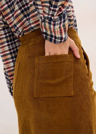 Manšestrová sukně • koňakově hnědá • bonprix obchod