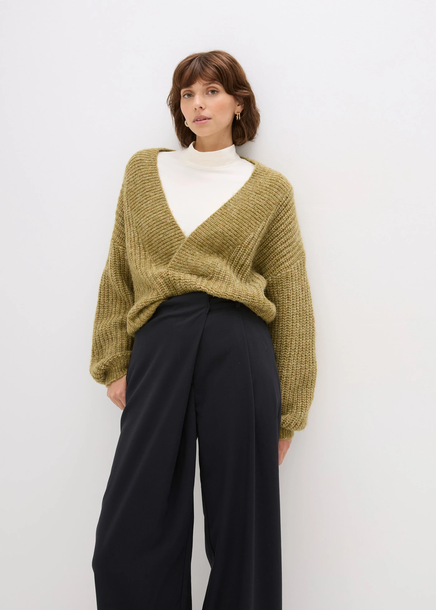 Kalhoty Marlene ze splývavé viskózové směsi • černá • bonprix obchod