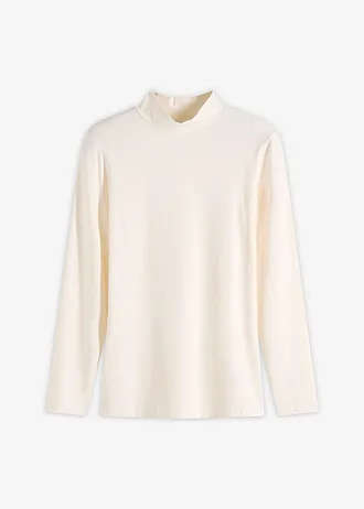 Hosszú ujjú póló az alakot kiemelő fazonban