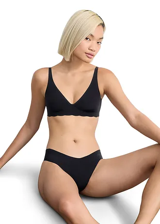 sloggi ZERO Microfibre 2.0 taillestring (set van 2), Kleur: zwart