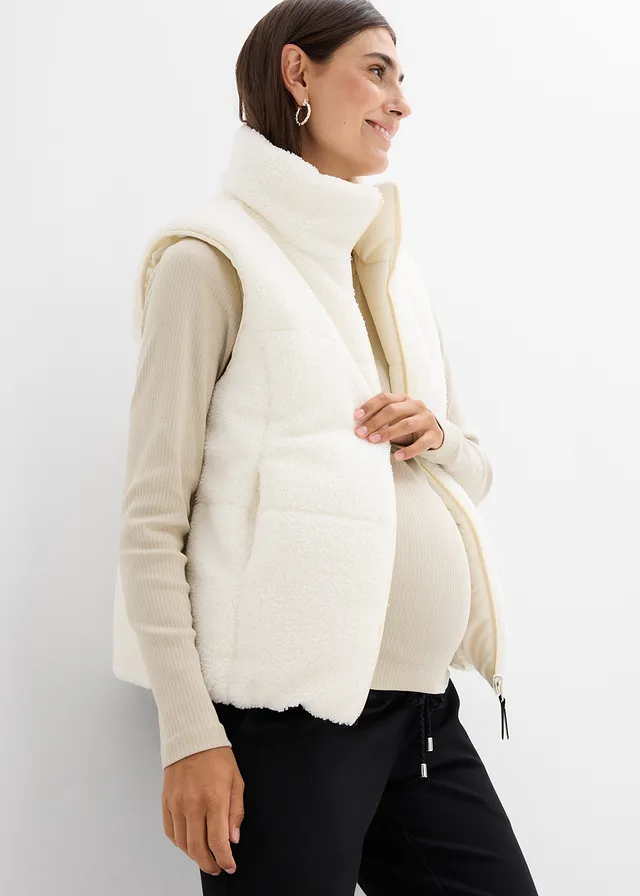 4-in-1 omkeerbare zwangerschaps bodywarmer • beige-wolwit • product-page.page-title-suffix