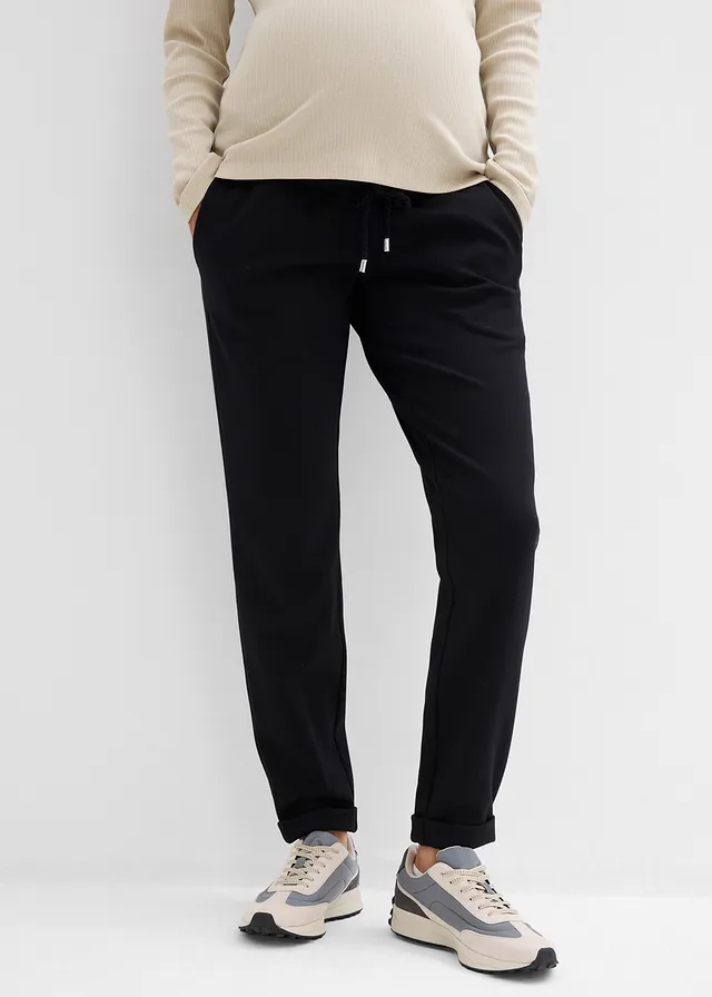 Pantalon de grossesse à taille élastiquée en jersey milano • noir • product-page.page-title-suffix
