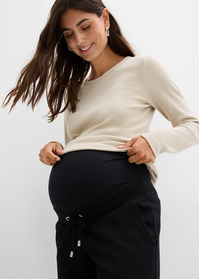 Zwangerschapsbroek van Punta di Roma met een elastische tailleband • zwart • product-page.page-title-suffix