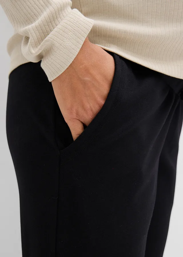 Pantalon de grossesse à taille élastiquée en jersey milano • noir • product-page.page-title-suffix