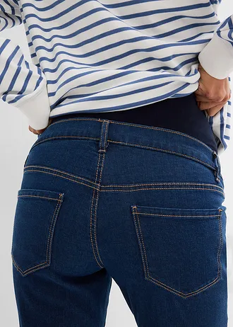 Těhotenské džíny Bootcut • tmavě modrý denim • bonprix obchod