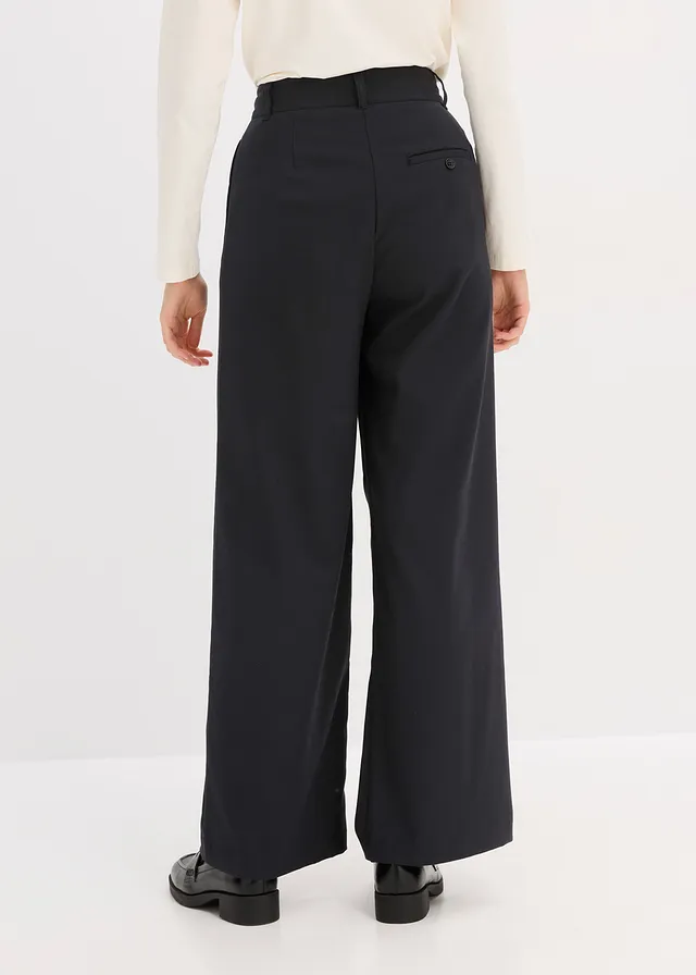 Pantalon large à pinces et fermeture croisée • noir • product-page.page-title-suffix